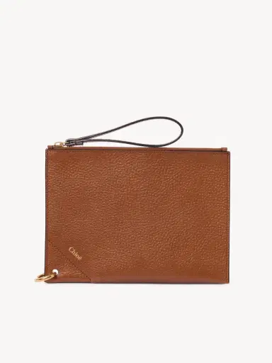 Chloé Chloé Spin zipped pouch in grained leather | Thumbnail 2 Chloé Chloé Spin zipped pouch in grained leather | Thumbnail 2