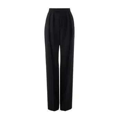 Chloé High-rise tailored pants in wool gabardine | Thumbnail 1 Chloé High-rise tailored pants in wool gabardine | Thumbnail 1