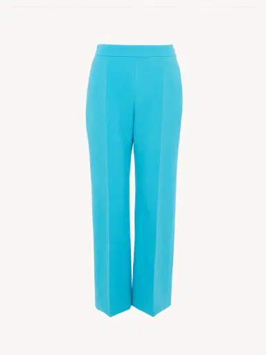 Chloé Straight cropped pants in wool crêpe | Thumbnail 2 Chloé Straight cropped pants in wool crêpe | Thumbnail 2