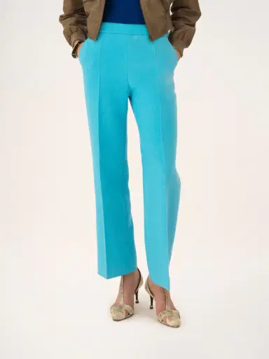 Chloé Straight cropped pants in wool crêpe | Thumbnail 4 Chloé Straight cropped pants in wool crêpe | Thumbnail 4
