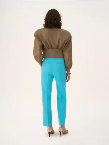 Chloé Straight cropped pants in wool crêpe | Thumbnail 5 Chloé Straight cropped pants in wool crêpe | Thumbnail 5