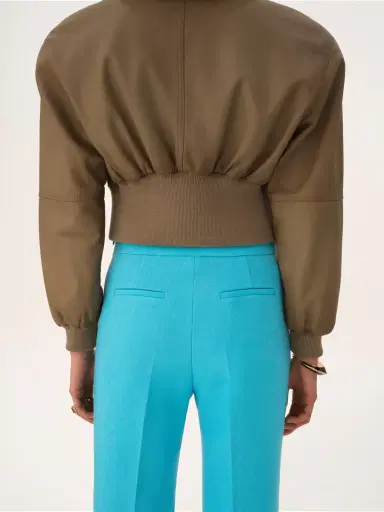 Chloé Straight cropped pants in wool crêpe | Thumbnail 7 Chloé Straight cropped pants in wool crêpe | Thumbnail 7