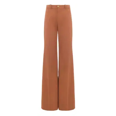Chloé High-rise flared pants in cotton canvas | Thumbnail 1 Chloé High-rise flared pants in cotton canvas | Thumbnail 1
