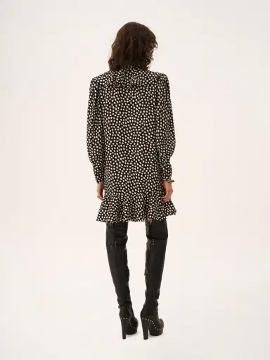 Chloé Long-sleeve mini dress in silk jacquard | Thumbnail 5 Chloé Long-sleeve mini dress in silk jacquard | Thumbnail 5