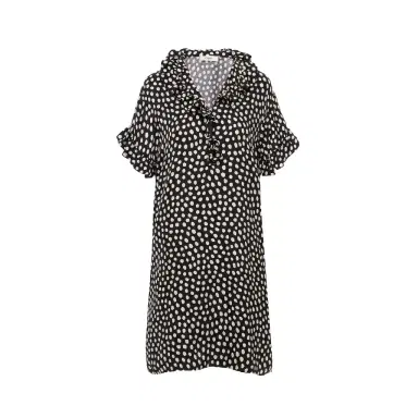 Chloé Short-sleeve mini dress in silk jacquard | Thumbnail 1 Chloé Short-sleeve mini dress in silk jacquard | Thumbnail 1