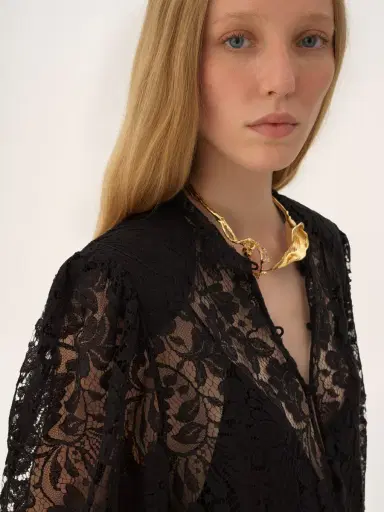 Chloé Long-sleeve mini dress in lace | Thumbnail 5 Chloé Long-sleeve mini dress in lace | Thumbnail 5