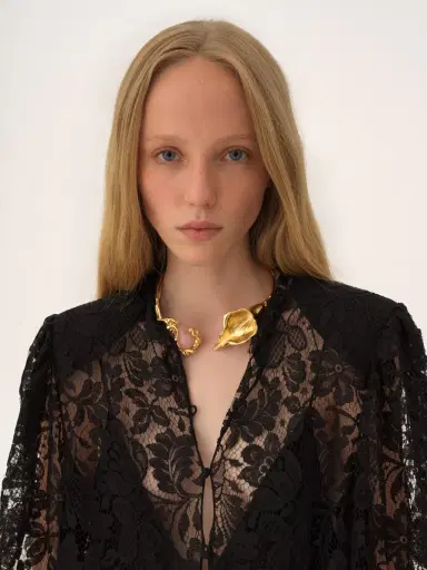 Chloé Long-sleeve mini dress in lace | Thumbnail 7 Chloé Long-sleeve mini dress in lace | Thumbnail 7