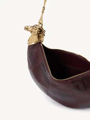 Chloé Chain Horse shoulder bag in grained leather & snakeskin | Thumbnail 6 Chloé Chain Horse shoulder bag in grained leather & snakeskin | Thumbnail 6