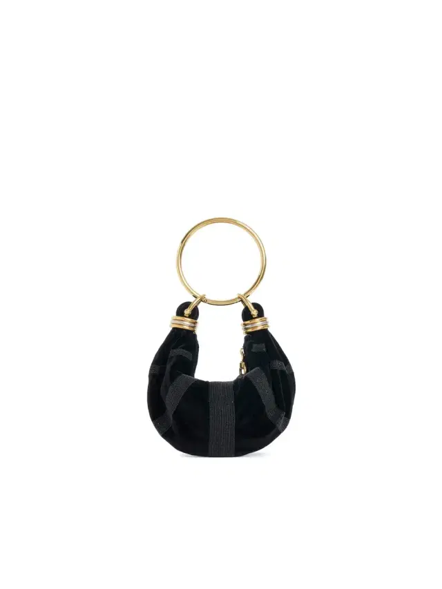 Mini Bracelet Hobo bag in suede leather Mini Bracelet Hobo bag in suede leather