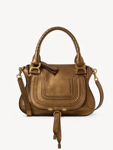Chloé Small Marcie bag in metallized leather | Thumbnail 2 Chloé Small Marcie bag in metallized leather | Thumbnail 2