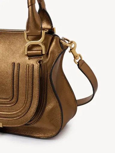 Chloé Small Marcie bag in metallized leather | Thumbnail 4 Chloé Small Marcie bag in metallized leather | Thumbnail 4