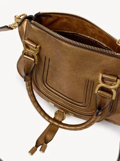 Chloé Small Marcie bag in metallized leather | Thumbnail 6 Chloé Small Marcie bag in metallized leather | Thumbnail 6