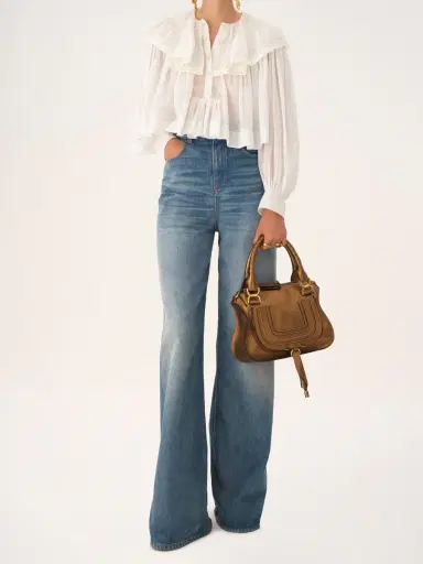 Chloé Small Marcie bag in metallized leather | Thumbnail 8 Chloé Small Marcie bag in metallized leather | Thumbnail 8