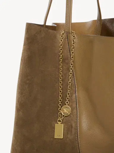 Chloé Large Chloé Spin tote bag in grained & suede leather | Thumbnail 6 Chloé Large Chloé Spin tote bag in grained & suede leather | Thumbnail 6