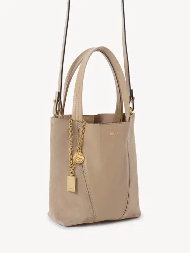 Chloé Small Chloé Spin tote bag in grained & suede leather | Thumbnail 5 Chloé Small Chloé Spin tote bag in grained & suede leather | Thumbnail 5