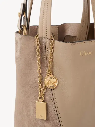Chloé Small Chloé Spin tote bag in grained & suede leather | Thumbnail 6 Chloé Small Chloé Spin tote bag in grained & suede leather | Thumbnail 6
