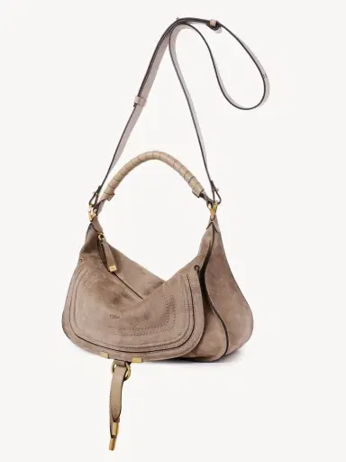 Chloé Small Marcie shoulder bag in suede leather | Thumbnail 5 Chloé Small Marcie shoulder bag in suede leather | Thumbnail 5