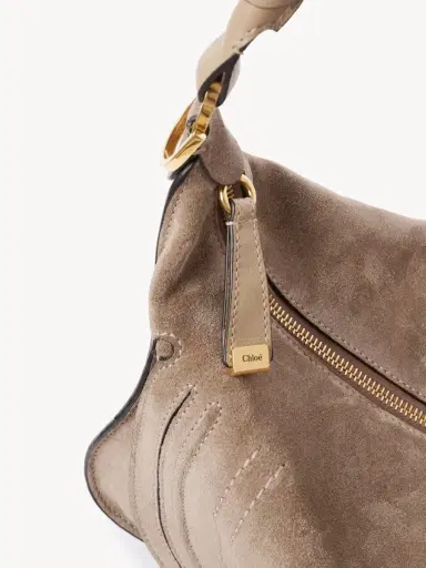 Chloé Small Marcie shoulder bag in suede leather | Thumbnail 8 Chloé Small Marcie shoulder bag in suede leather | Thumbnail 8
