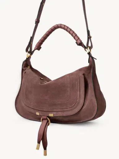Chloé Small Marcie shoulder bag in suede leather | Thumbnail 5 Chloé Small Marcie shoulder bag in suede leather | Thumbnail 5