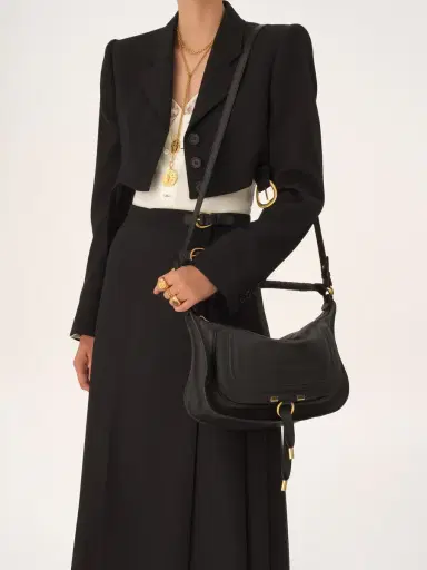 Chloé Small Marcie shoulder bag in soft leather | Thumbnail 4 Chloé Small Marcie shoulder bag in soft leather | Thumbnail 4
