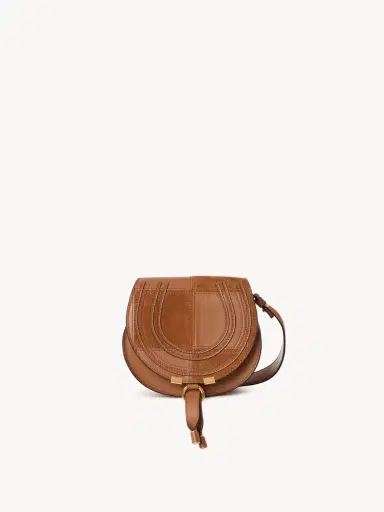 Chloé Small Marcie saddle bag in grained & suede leather | Thumbnail 2 Chloé Small Marcie saddle bag in grained & suede leather | Thumbnail 2