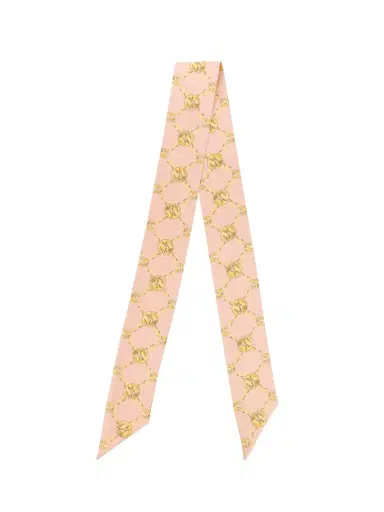 Chloé The Chloé Horse Medal bandeau scarf in silk twill | Thumbnail 2 Chloé The Chloé Horse Medal bandeau scarf in silk twill | Thumbnail 2