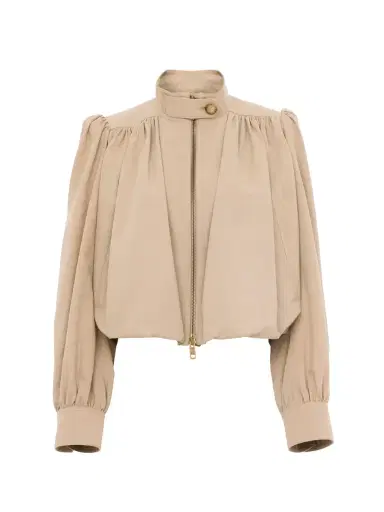 Chloé Gathered boule jacket in cotton canvas | Thumbnail 2 Chloé Gathered boule jacket in cotton canvas | Thumbnail 2