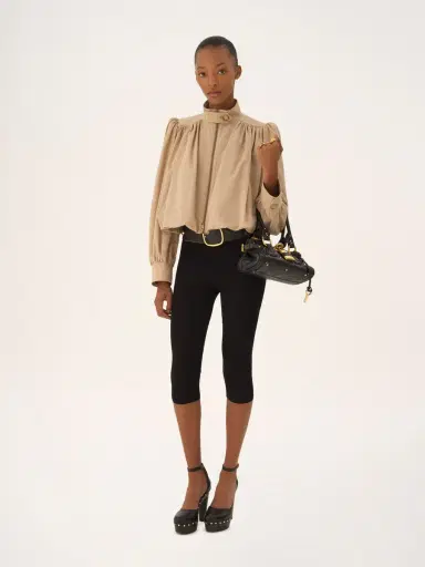 Chloé Gathered boule jacket in cotton canvas | Thumbnail 3 Chloé Gathered boule jacket in cotton canvas | Thumbnail 3