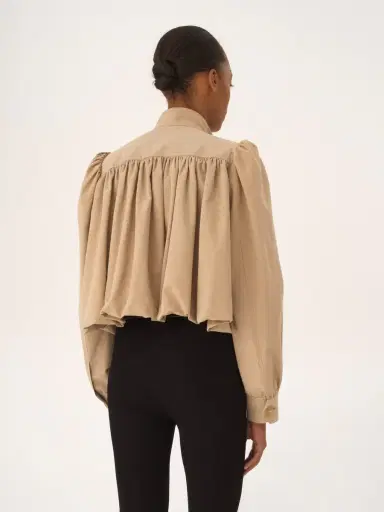 Chloé Gathered boule jacket in cotton canvas | Thumbnail 6 Chloé Gathered boule jacket in cotton canvas | Thumbnail 6