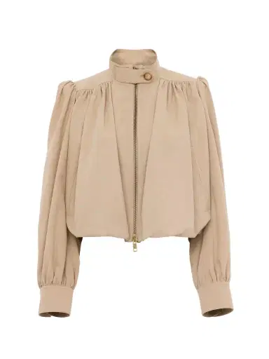 Chloé Gathered boule jacket in cotton canvas | Thumbnail 1 Chloé Gathered boule jacket in cotton canvas | Thumbnail 1