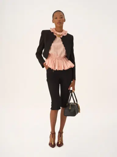 Chloé Cropped Spencer jacket in soft cavalry cotton | Thumbnail 3 Chloé Cropped Spencer jacket in soft cavalry cotton | Thumbnail 3
