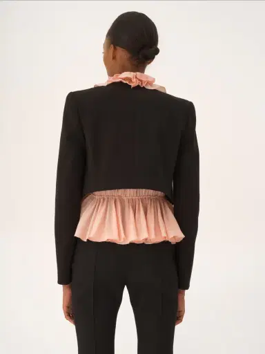 Chloé Cropped Spencer jacket in soft cavalry cotton | Thumbnail 6 Chloé Cropped Spencer jacket in soft cavalry cotton | Thumbnail 6