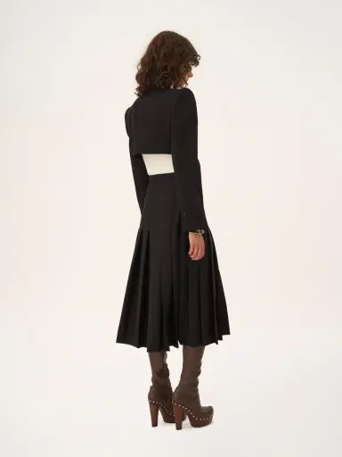 Chloé Cropped Spencer jacket in wool grain de poudre | Thumbnail 5 Chloé Cropped Spencer jacket in wool grain de poudre | Thumbnail 5