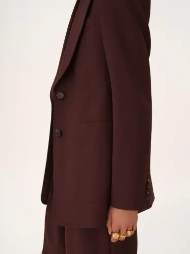 Chloé Single-breasted tailored jacket in wool gabardine | Thumbnail 6 Chloé Single-breasted tailored jacket in wool gabardine | Thumbnail 6