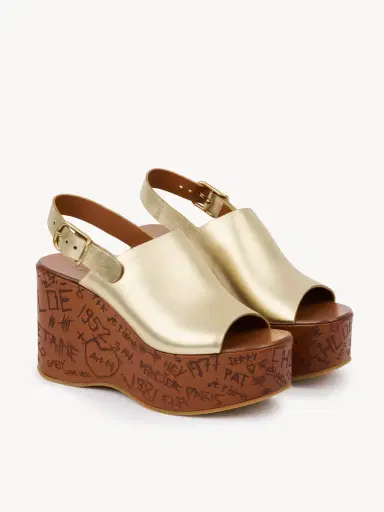 Chloé Maxime wedge sandal | Thumbnail 4 Chloé Maxime wedge sandal | Thumbnail 4