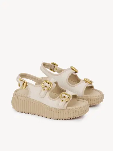 Chloé Nama wedge sandal | Thumbnail 4 Chloé Nama wedge sandal | Thumbnail 4