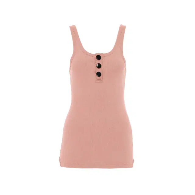 Fitted Henley tank top in cotton jersey Fitted Henley tank top in cotton jersey