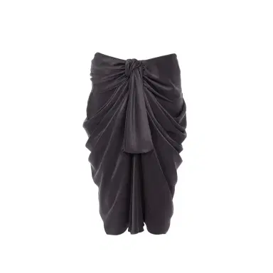Chloé Knee-length wrap skirt in washed silk satin | Thumbnail 1 Chloé Knee-length wrap skirt in washed silk satin | Thumbnail 1
