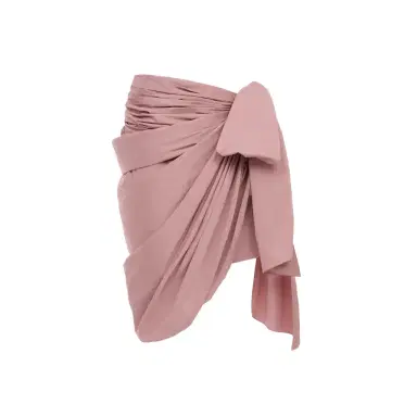 Chloé Knee-length wrap skirt in technical satin | Thumbnail 1 Chloé Knee-length wrap skirt in technical satin | Thumbnail 1