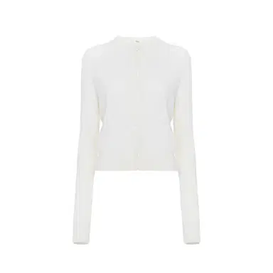 Chloé Fitted cardigan in a wool knit | Thumbnail 1 Chloé Fitted cardigan in a wool knit | Thumbnail 1