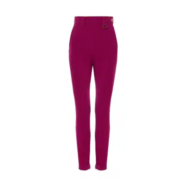 Chloé High-rise fitted pants in stretch tricotine | Thumbnail 1 Chloé High-rise fitted pants in stretch tricotine | Thumbnail 1