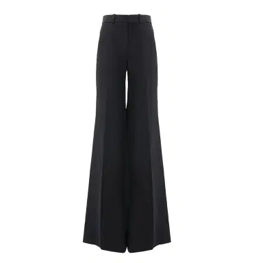 Chloé High-rise flared pants in linen crêpe | Thumbnail 1 Chloé High-rise flared pants in linen crêpe | Thumbnail 1