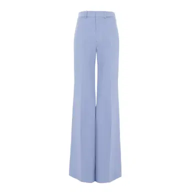 Chloé High-rise flared pants in linen crêpe | Thumbnail 1 Chloé High-rise flared pants in linen crêpe | Thumbnail 1