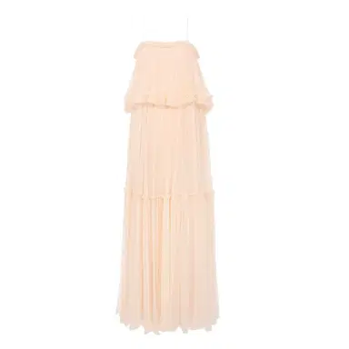 Chloé Thin-strap long dress in silk mousseline | Thumbnail 1 Chloé Thin-strap long dress in silk mousseline | Thumbnail 1