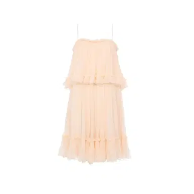 Chloé Thin-strap mini dress in silk mousseline | Thumbnail 1 Chloé Thin-strap mini dress in silk mousseline | Thumbnail 1