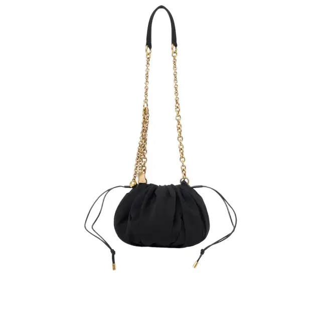 Chloé Plissé shoulder bag with chain in nylon Chloé Plissé shoulder bag with chain in nylon