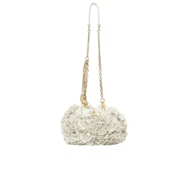Chloé Chloé Plissé shoulder bag with chain in leather flowers | Thumbnail 1 Chloé Chloé Plissé shoulder bag with chain in leather flowers | Thumbnail 1