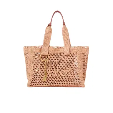 Chloé Summer Banana east-west tote bag in raffia | Thumbnail 1 Chloé Summer Banana east-west tote bag in raffia | Thumbnail 1