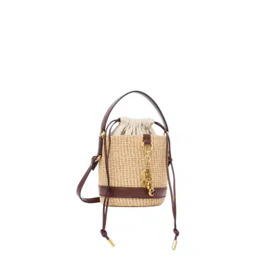 Chloé Chloé Charms basket bag in natural fibers | Thumbnail 1 Chloé Chloé Charms basket bag in natural fibers | Thumbnail 1