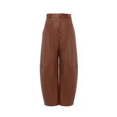Chloé High-rise barrel pants in leather | Thumbnail 1 Chloé High-rise barrel pants in leather | Thumbnail 1